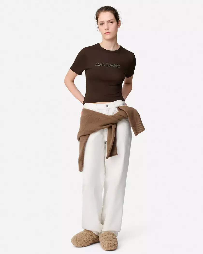 Arigato Sheer Top axel arigato Arigato Sheer Top Dark Brown