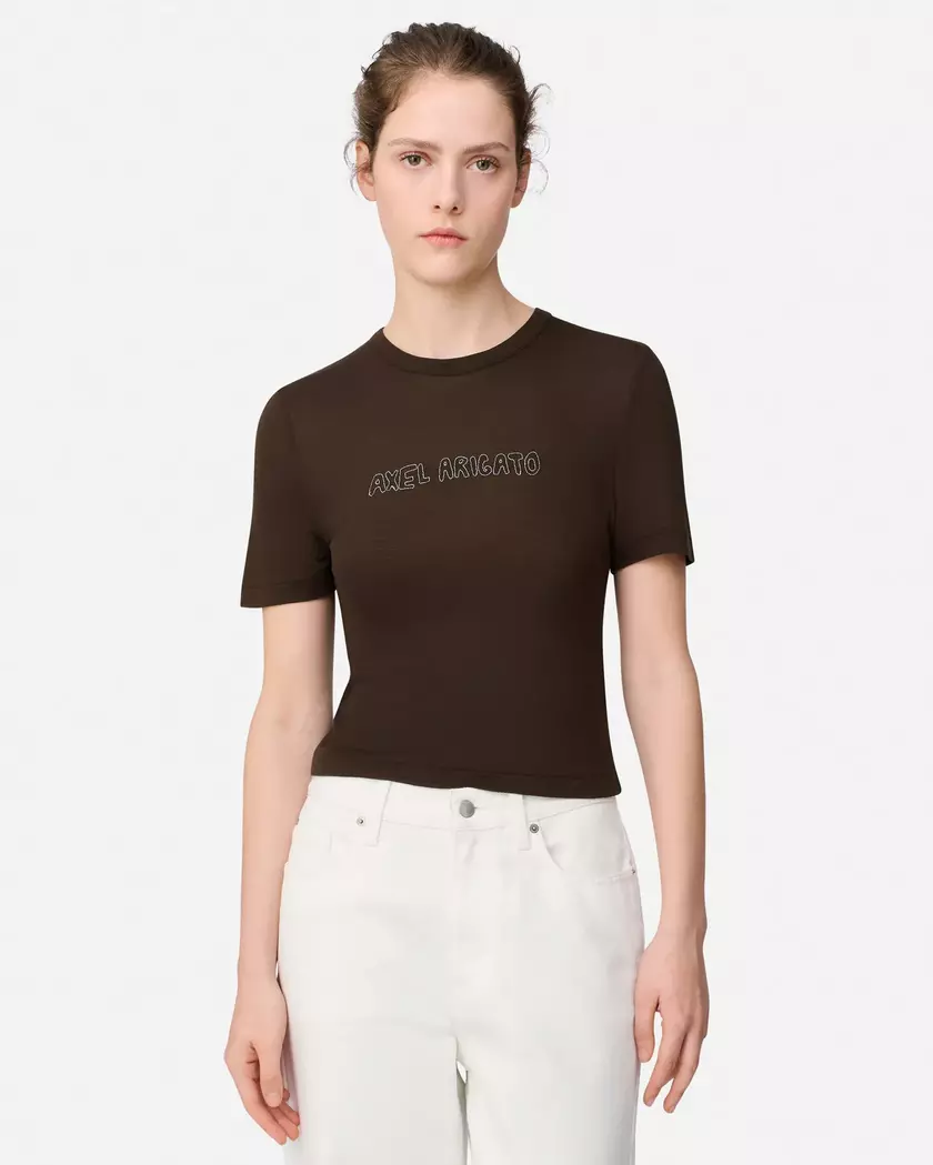 Arigato Sheer Top axel arigato Arigato Sheer Top Dark Brown