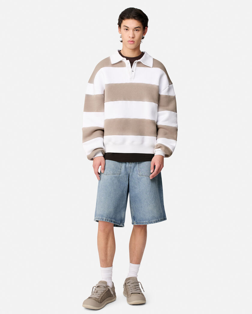 Shift Striped Sweatshirt axel arigato Shift Striped Sweatshirt Stone