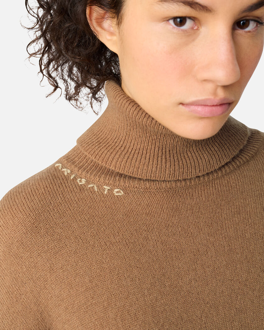 Maeve Cropped Sweater axel arigato Maeve Cropped Sweater Camel