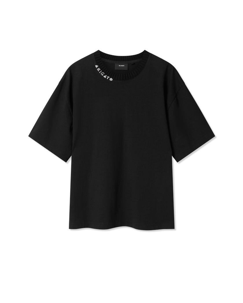 Apex Ribbed T-Shirt axel arigato Apex Ribbed T-Shirt Black