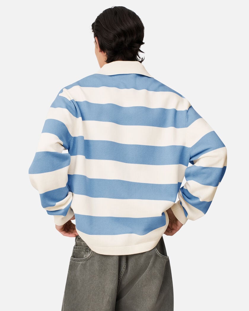 Rey Polo Sweater axel arigato Rey Polo Sweater White/ Light Blue