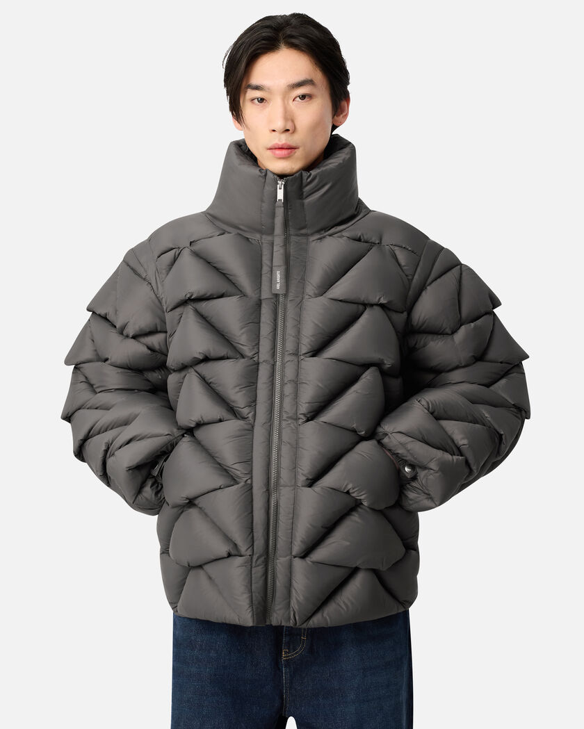 Knit Puffer Jacket axel arigato Knit Puffer Jacket Ash Grey