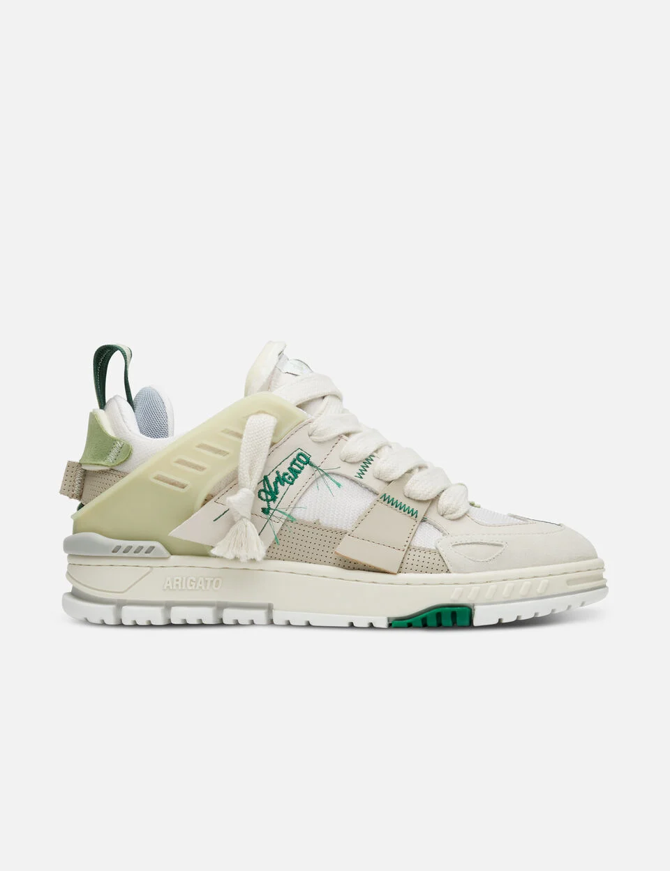 Area Patchwork Sneaker axel arigato Area Patchwork Sneaker Dark Beige/Light Green