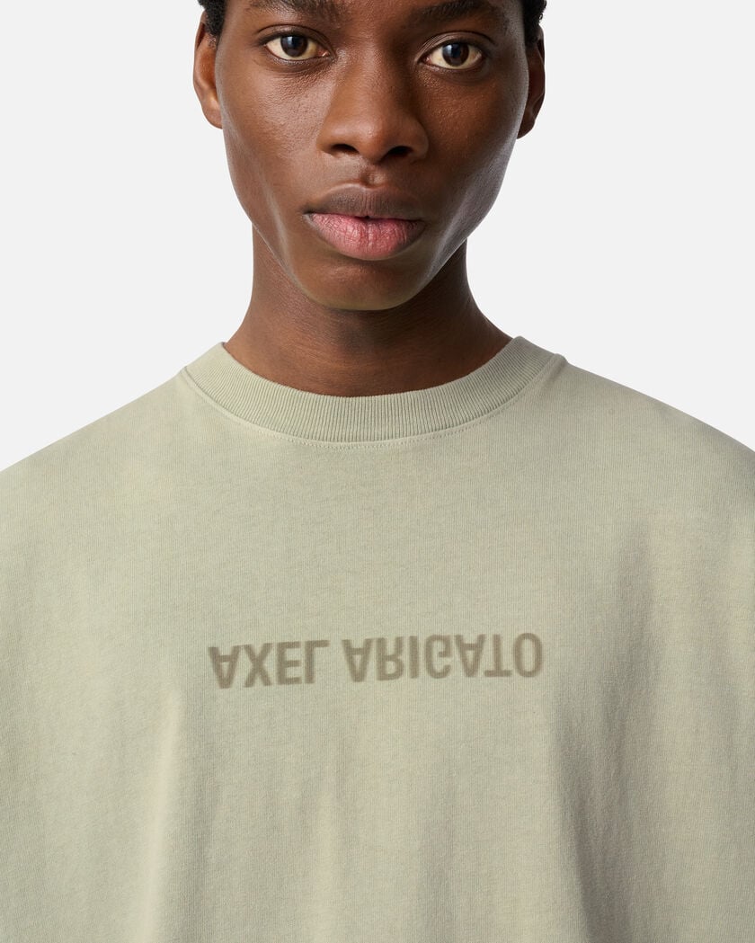 Distort Washed T-Shirt axel arigato Distort Washed T-Shirt Dusty Green