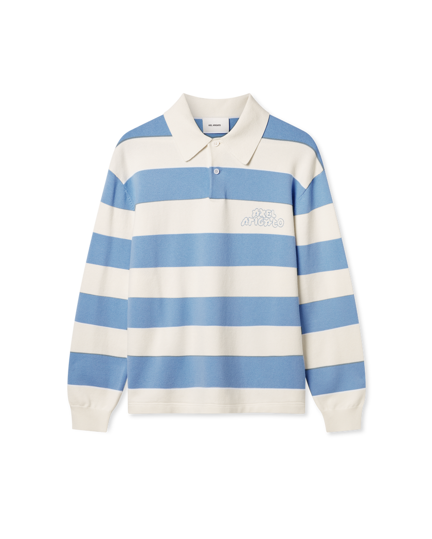 Rey Polo Sweater axel arigato Rey Polo Sweater White/ Light Blue