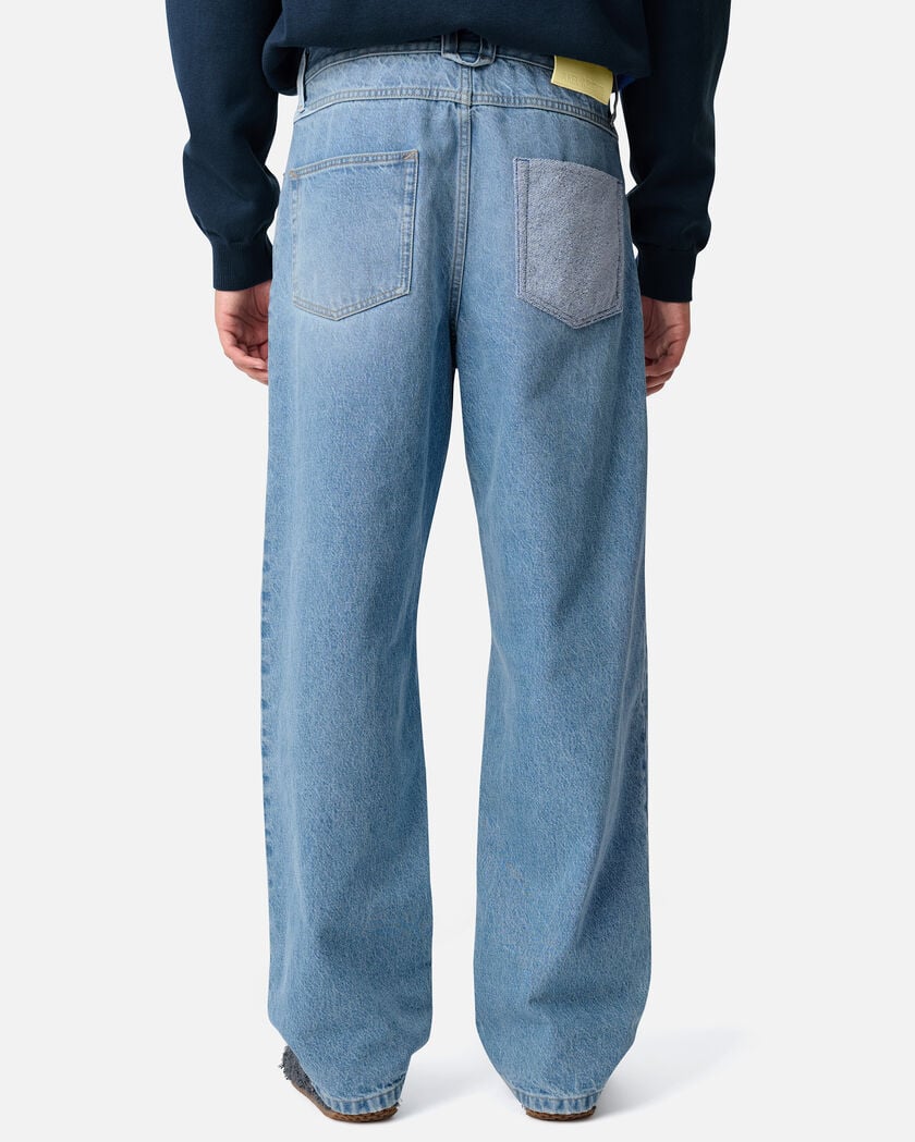 Lidia Straight Jeans axel arigato Zine Patch Jeans Light Blue