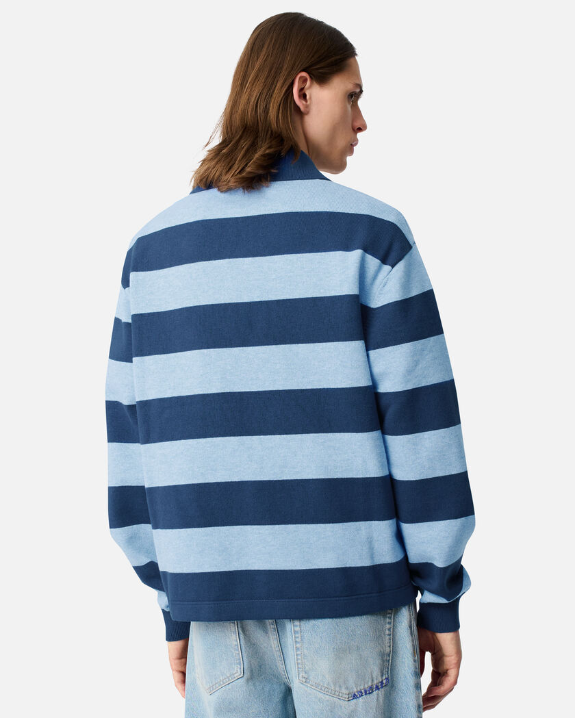 Frey Polo Sweater axel arigato Frey Polo Sweater Navy/Light Blue