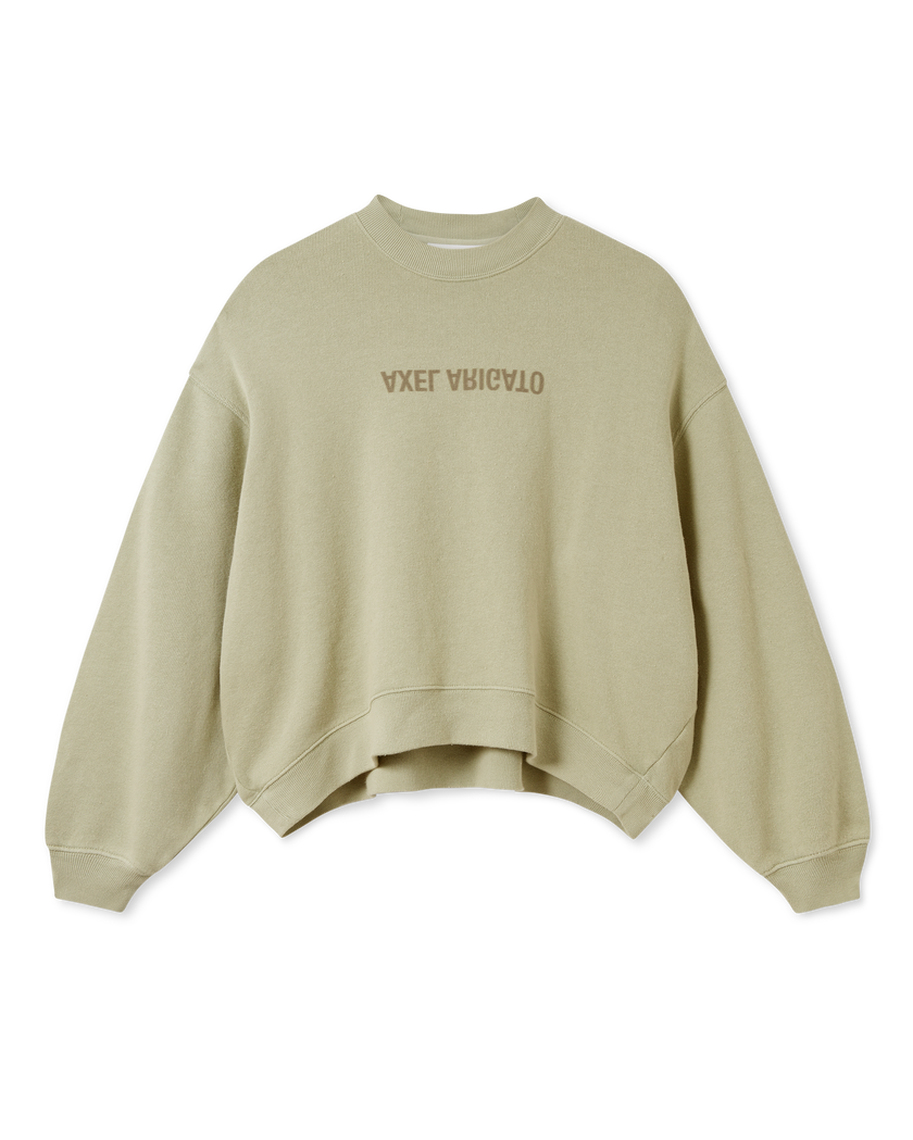 Distort Washed Sweatshirt axel arigato Distort Washed Sweatshirt Dusty Green