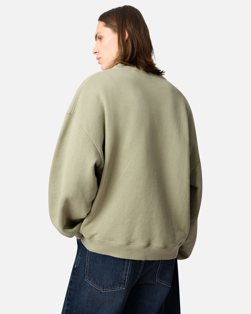 Distort Washed Sweatshirt axel arigato Distort Washed Sweatshirt Dusty Green
