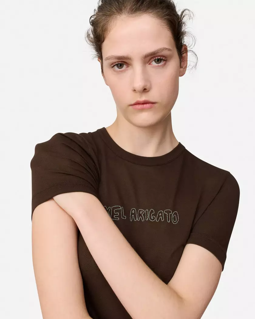 Arigato Sheer Top axel arigato Arigato Sheer Top Dark Brown