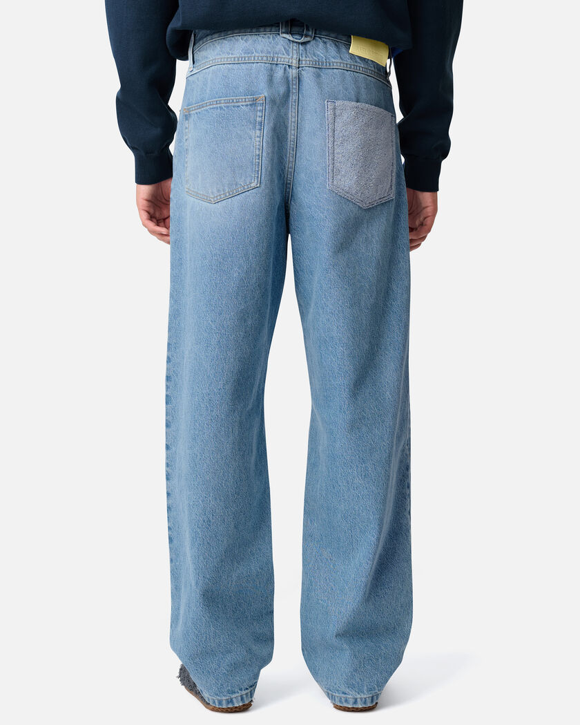 Lidia Straight Jeans axel arigato Zine Patch Jeans Light Blue