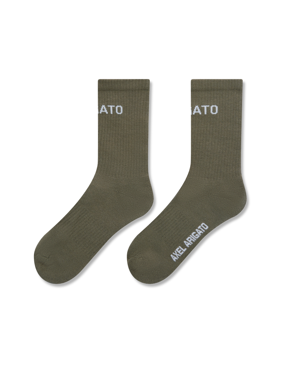 Arigato Logo Tube Socks axel arigato Arigato Logo Tube Socks Stone Brown