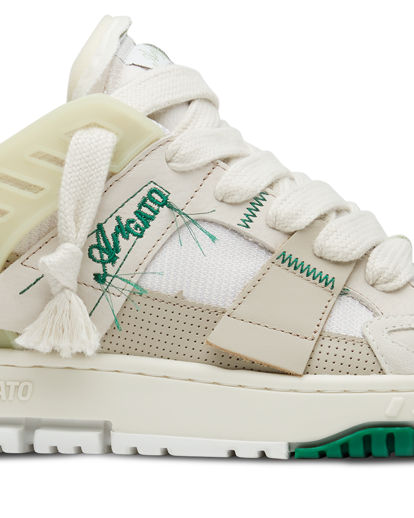 Area Patchwork Sneaker axel arigato Area Patchwork Sneaker Dark Beige/Light Green