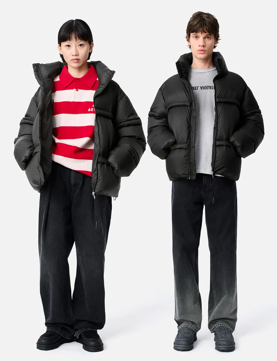 Veil Puffer Jacket axel arigato Veil Puffer Jacket Black