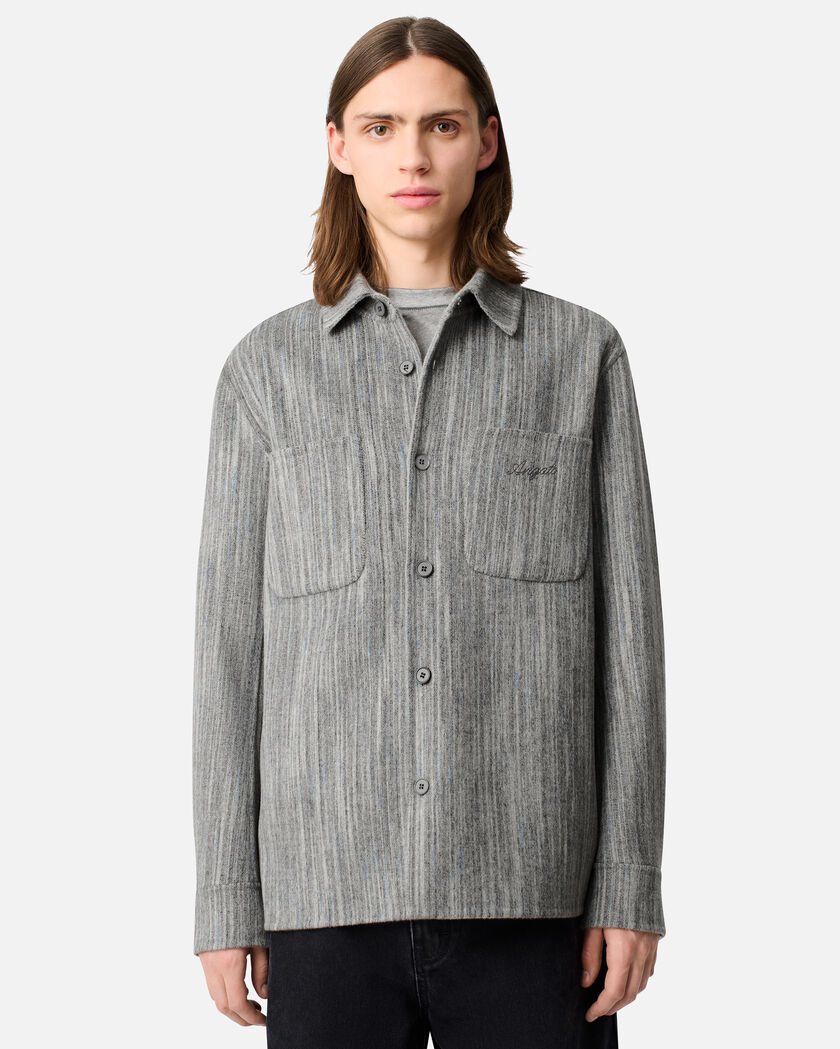 Aidan Striped Shirt axel arigato Aidan Striped Shirt Grey