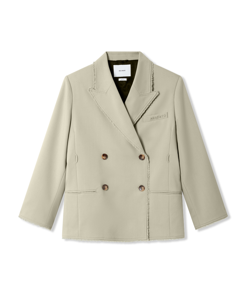 Thea Frayed Blazer axel arigato Thea Frayed Blazer Dusty Green