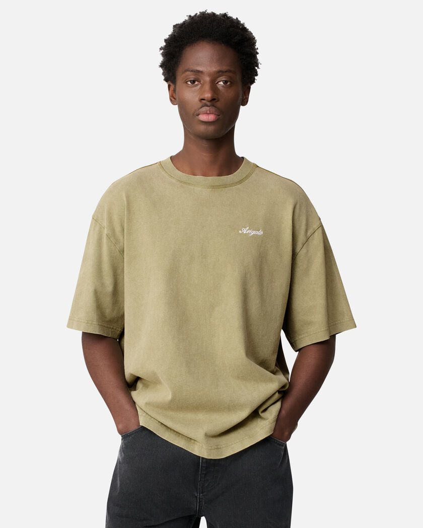 Honor Washed T-Shirt axel arigato Honor Washed T-Shirt Deep Lichen Green