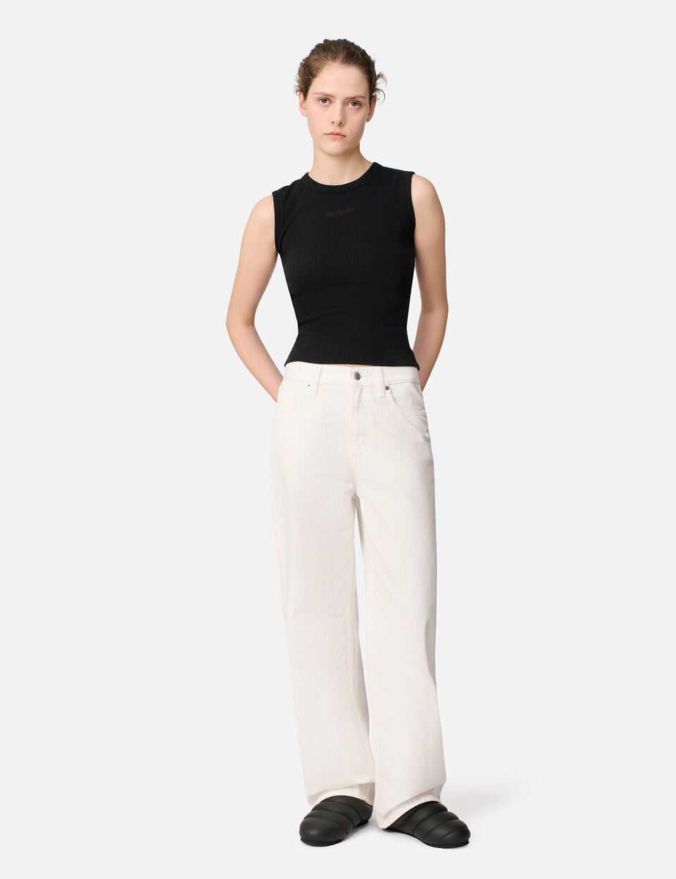 Lidia Straight Jeans axel arigato Lidia Straight Jeans White