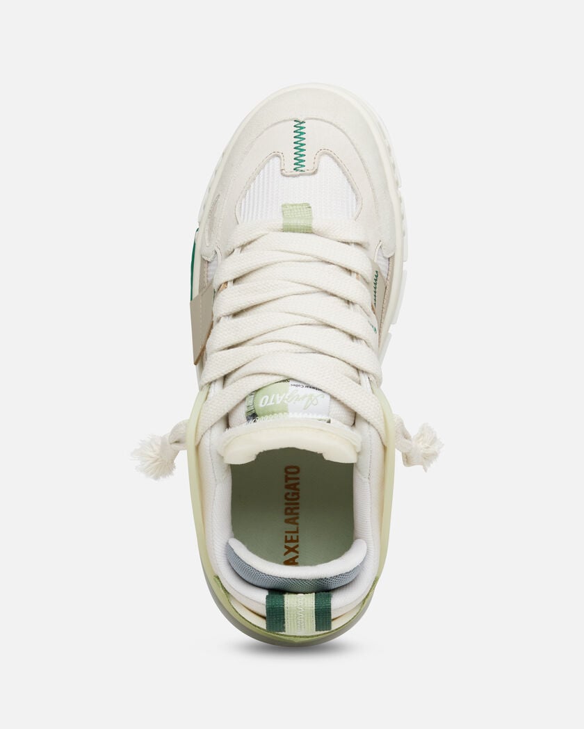 Area Patchwork Sneaker axel arigato Area Patchwork Sneaker Dark Beige/Light Green