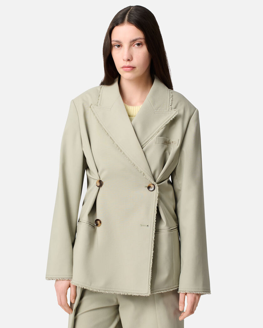 Thea Frayed Blazer axel arigato Thea Frayed Blazer Dusty Green