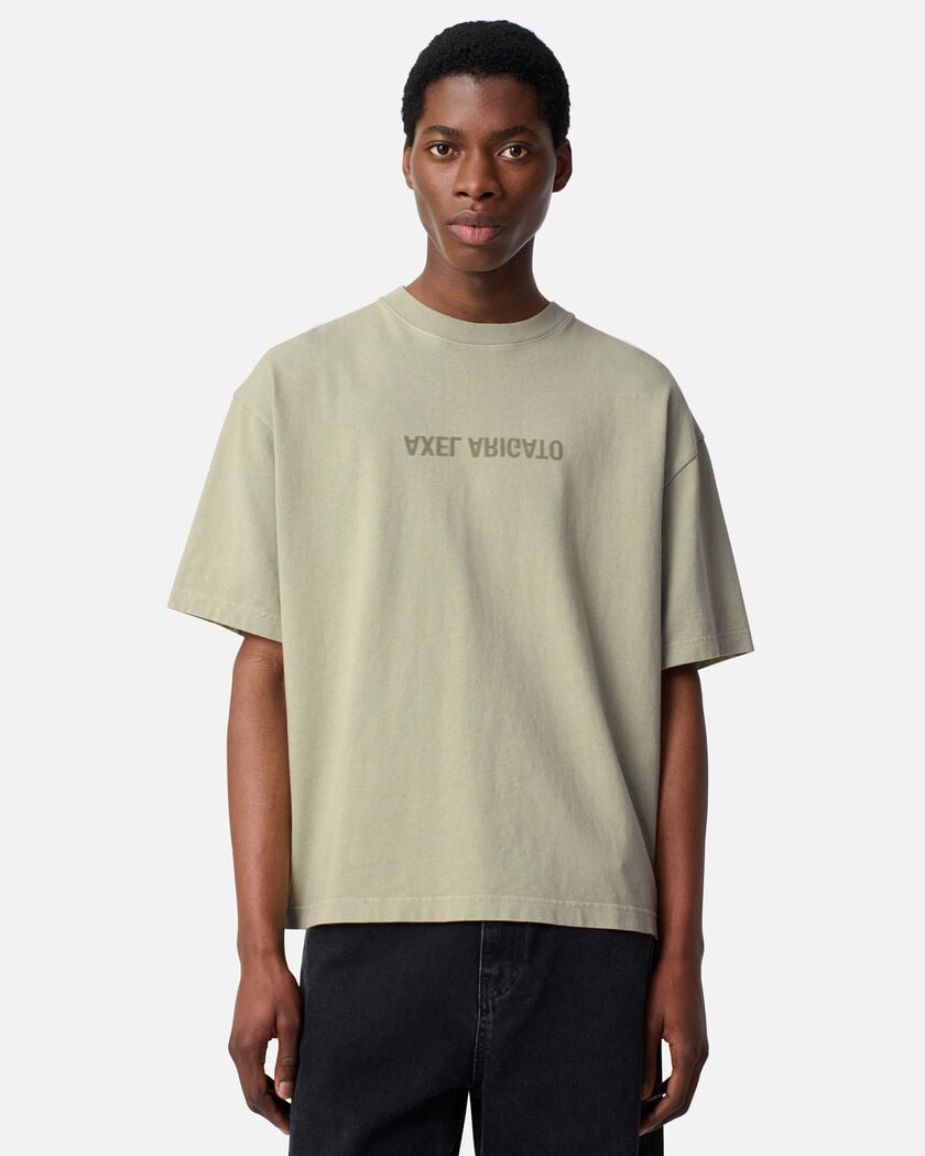 Distort Washed T-Shirt axel arigato Distort Washed T-Shirt Dusty Green