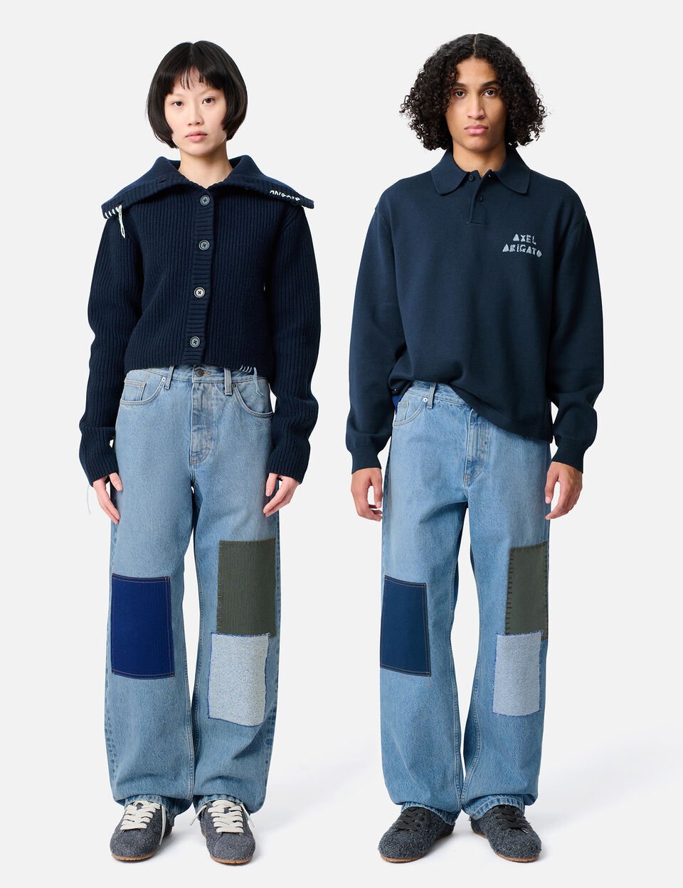 Lidia Straight Jeans axel arigato Zine Patch Jeans Light Blue