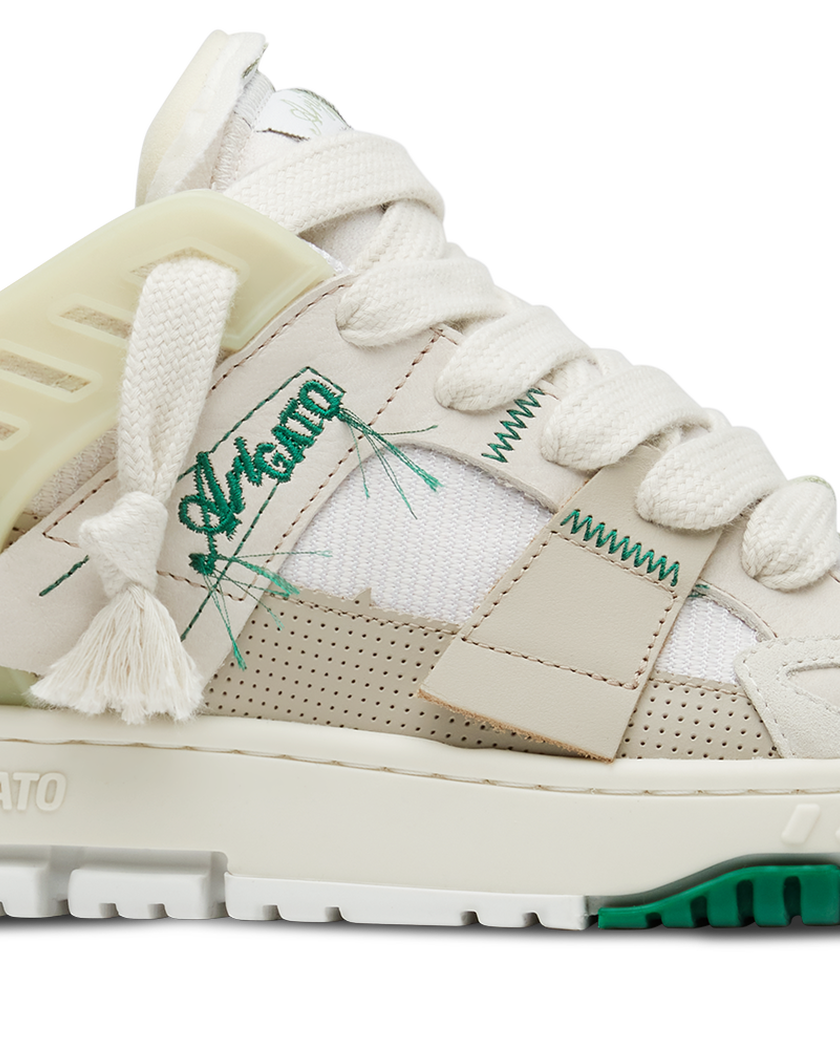Area Patchwork Sneaker axel arigato Area Patchwork Sneaker Dark Beige/Light Green