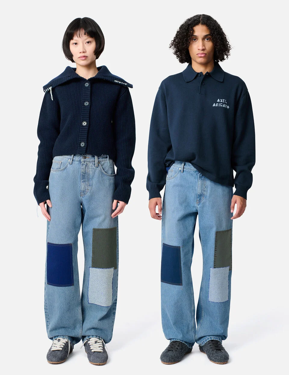 Lidia Straight Jeans axel arigato Zine Patch Jeans Light Blue