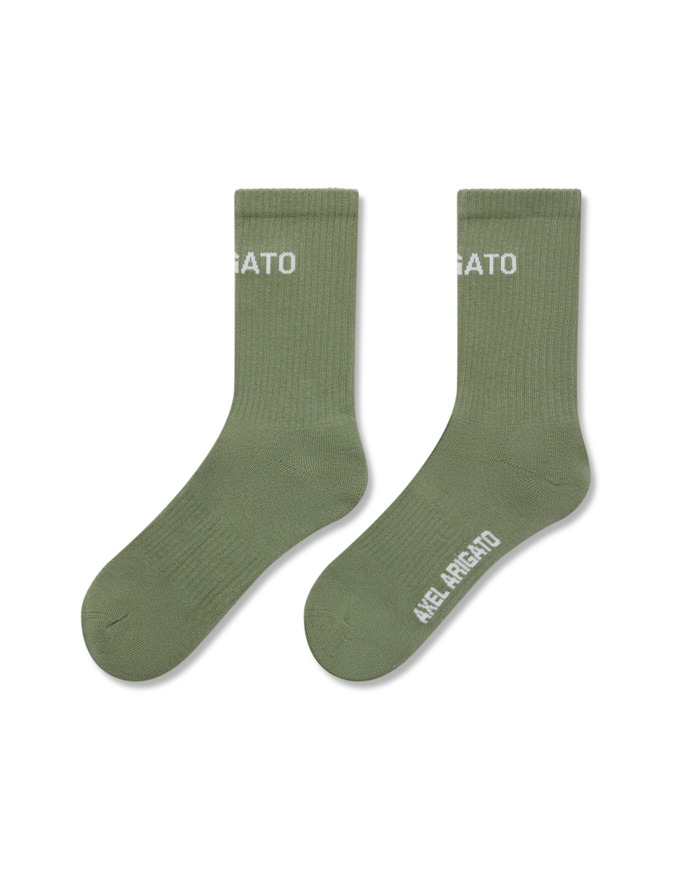 Arigato Logo Tube Socks axel arigato Arigato Logo Tube Socks Dusty Green
