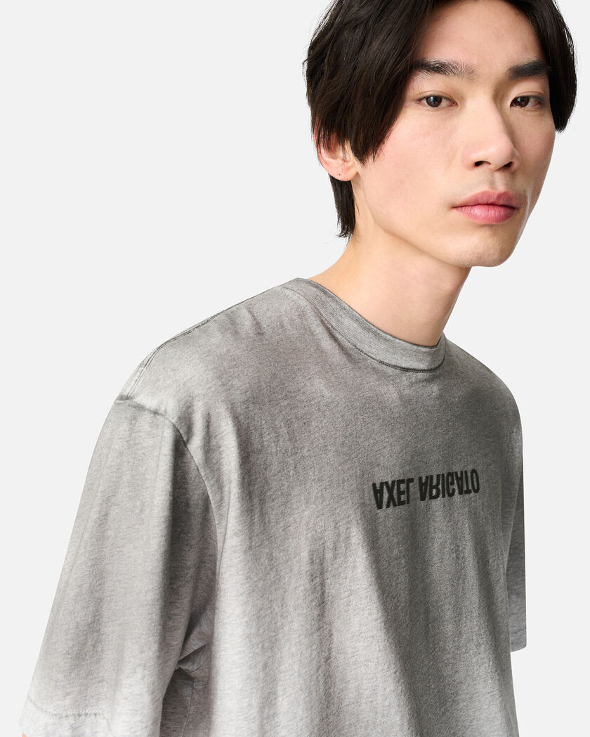 Distort Light T-Shirt axel arigato Distort Light T-Shirt Grey Melange