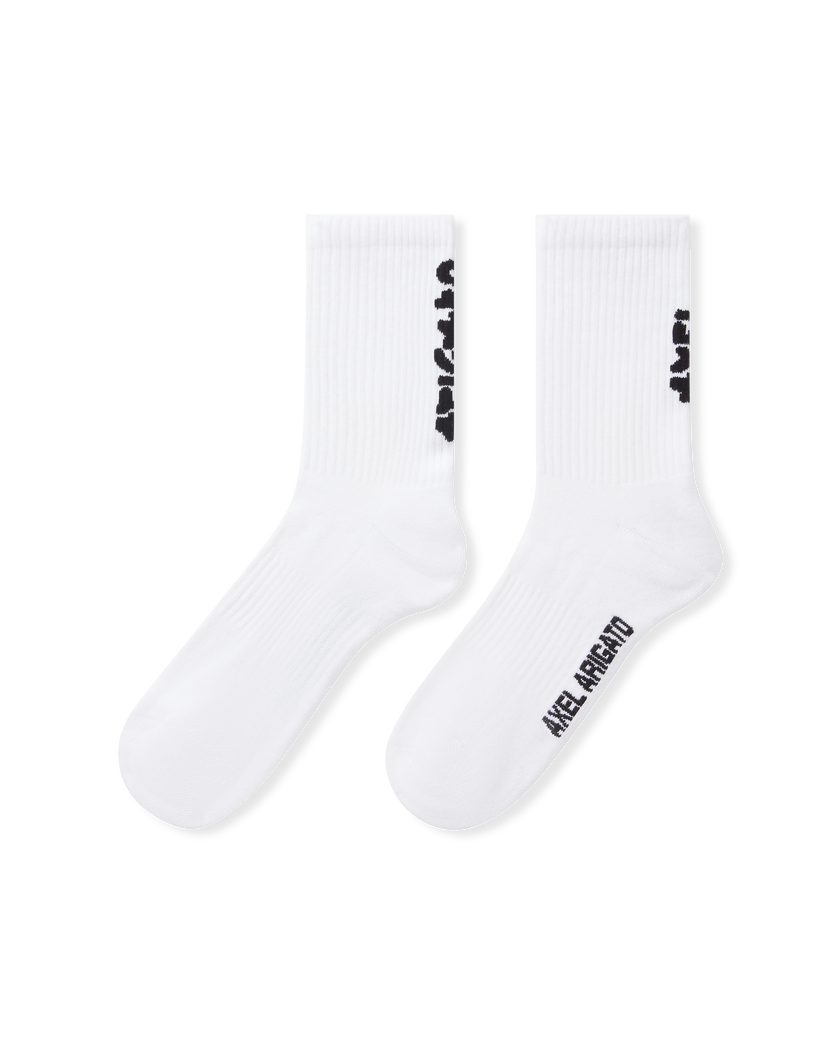 Floral Jacquard Socks axel arigato Floral Jacquard Socks White