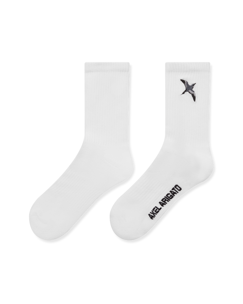 Bee Bird Tube Socks axel arigato Bee Bird Tube Socks White
