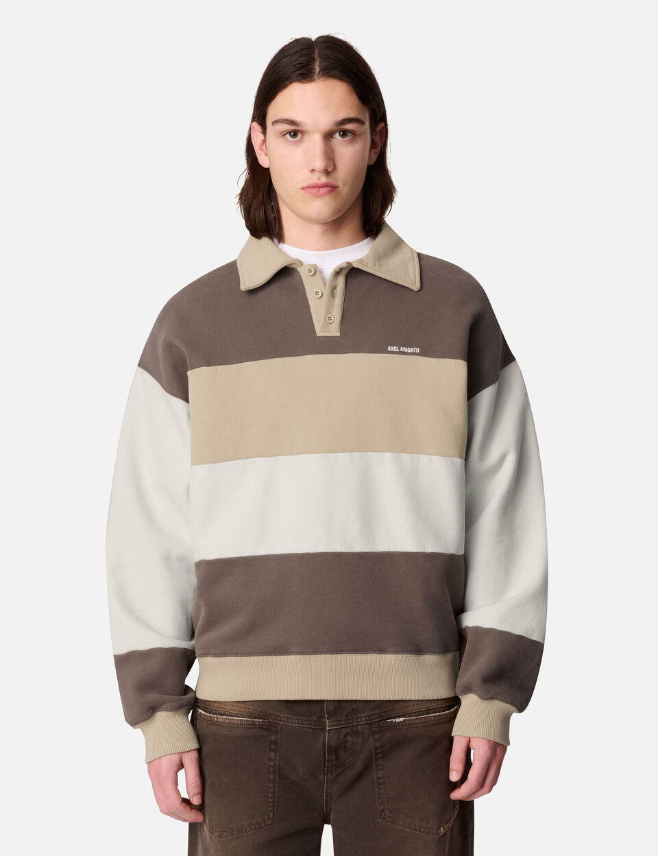 Anchor Polo Sweater axel arigato Anchor Polo Sweater Brown