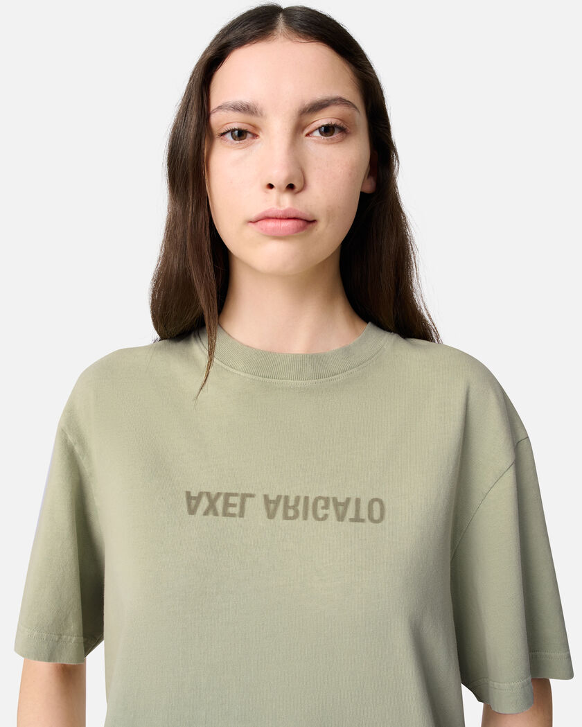 Distort Washed T-Shirt axel arigato Distort Washed T-Shirt Dusty Green