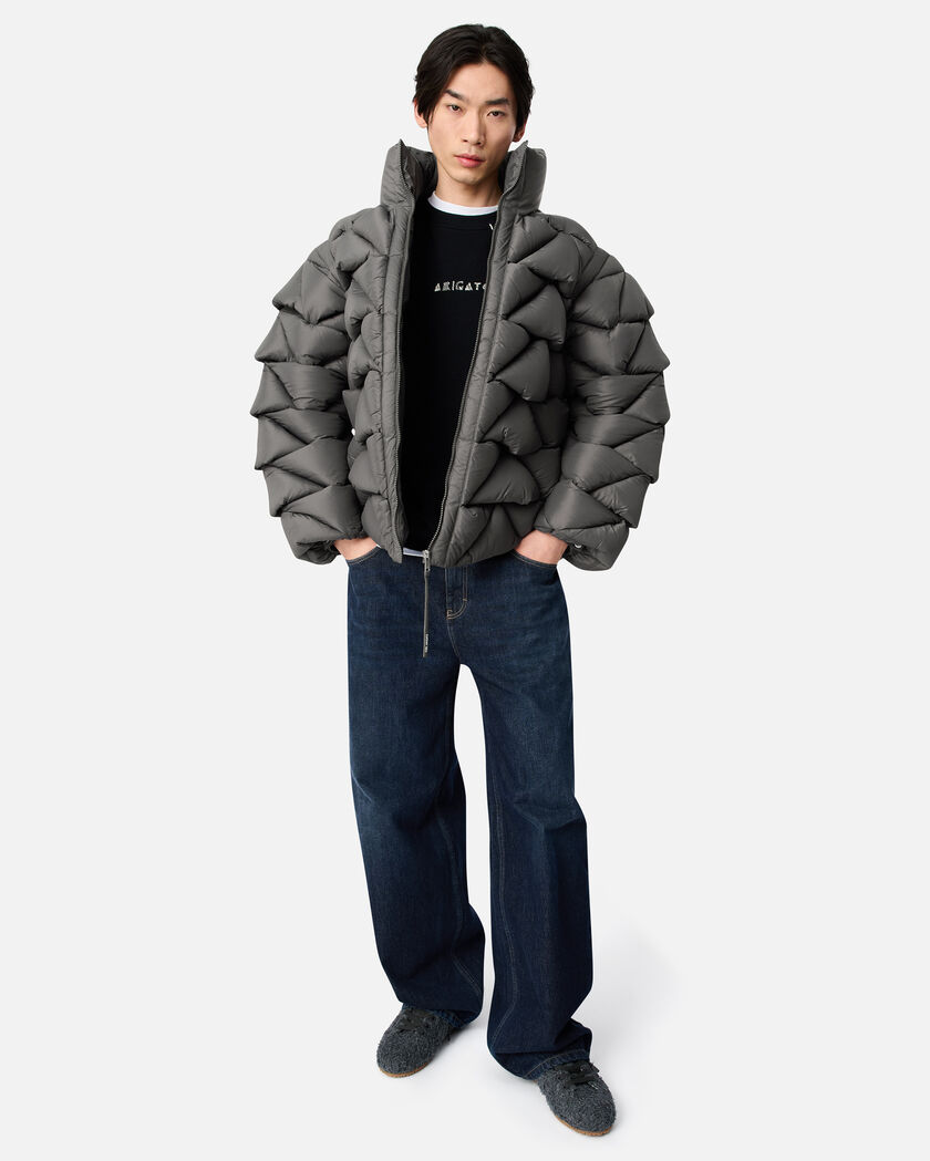 Knit Puffer Jacket axel arigato Knit Puffer Jacket Ash Grey
