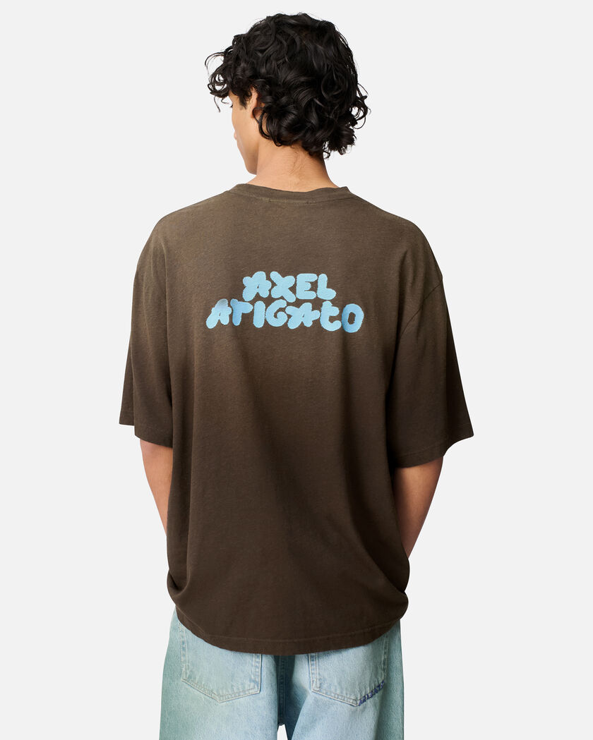 Bubble Reverse T-Shirt axel arigato Bubble Reverse T-Shirt Dark Brown