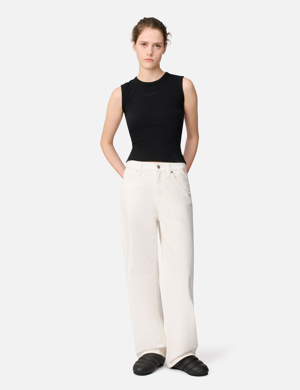 Lidia Straight Jeans axel arigato Lidia Straight Jeans White