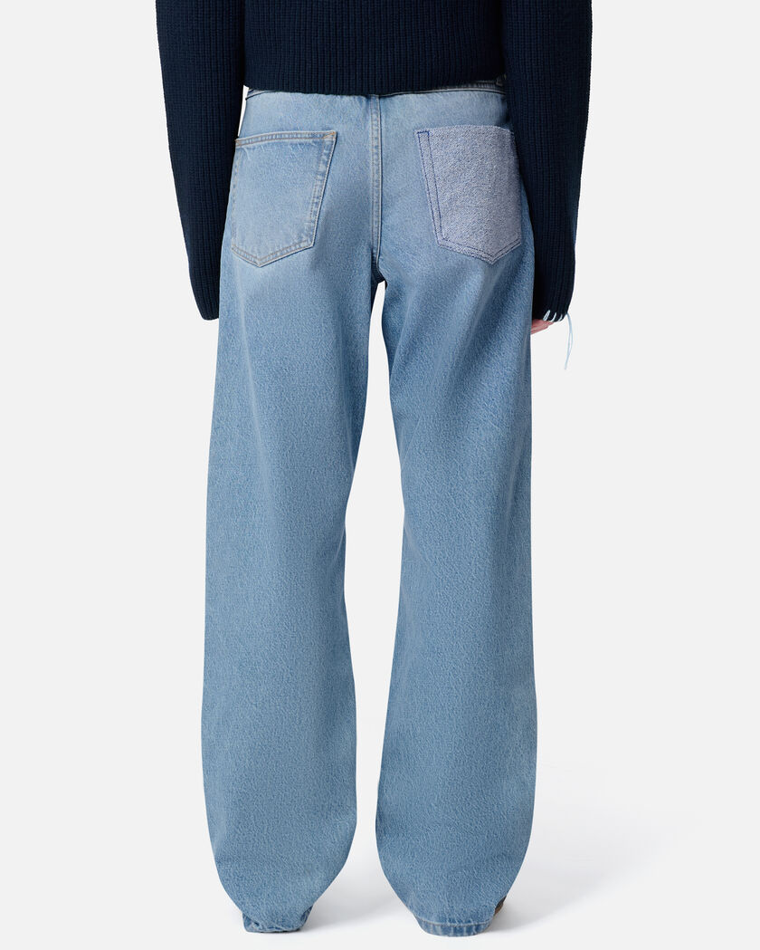 Lidia Straight Jeans axel arigato Zine Patch Jeans Light Blue