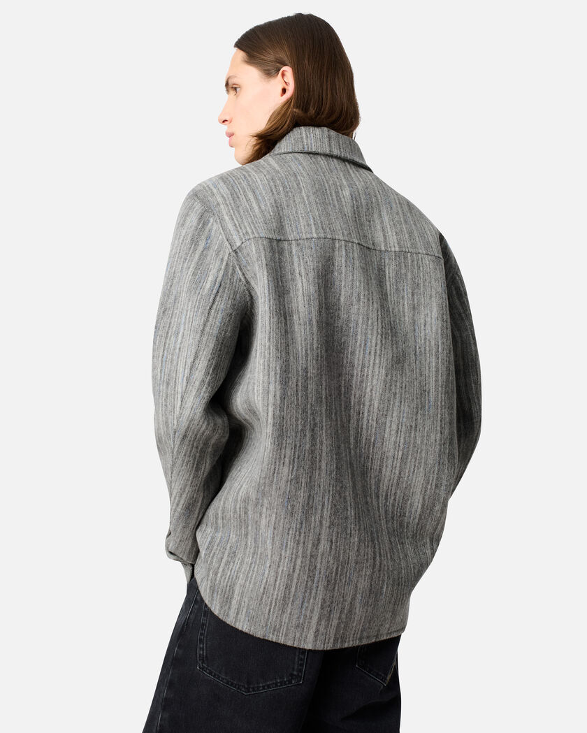 Aidan Striped Shirt axel arigato Aidan Striped Shirt Grey