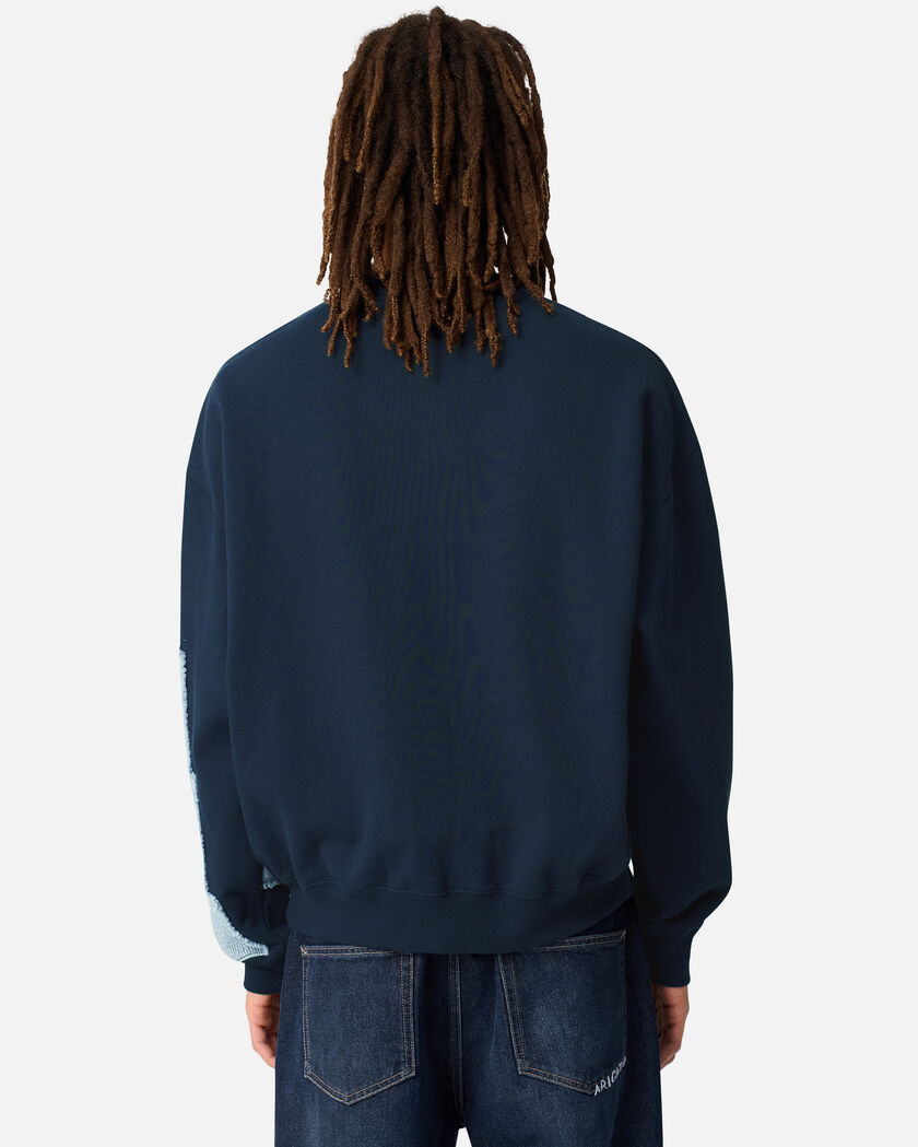 Pixel A Sweatshirt axel arigato Pixel A Sweatshirt Navy/Light Blue