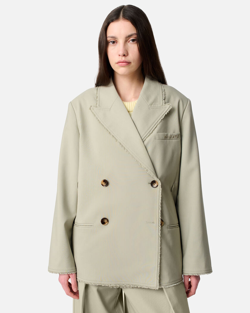Thea Frayed Blazer axel arigato Thea Frayed Blazer Dusty Green
