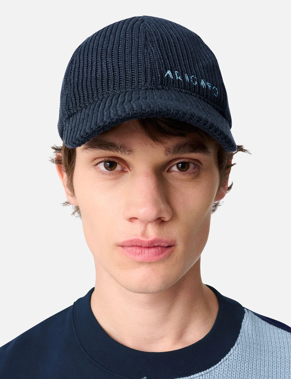 Arigato Knitted Cap axel arigato Arigato Knitted Cap Navy