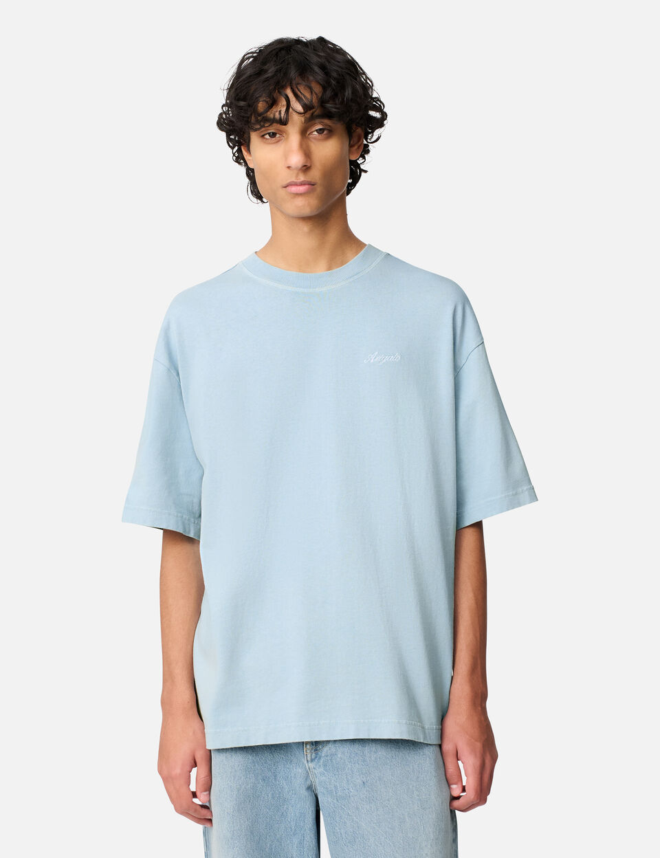 Honor Washed T-Shirt axel arigato Honor Washed T-Shirt Powder Blue