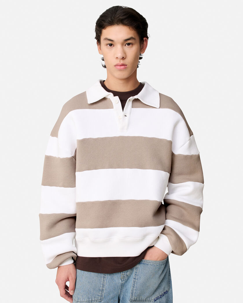 Shift Striped Sweatshirt axel arigato Shift Striped Sweatshirt Stone
